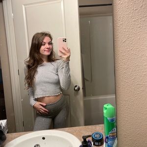 Me to we cropped long sleeve